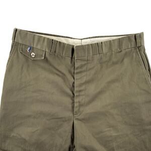 Vintage Flying Scotsman Mens Chino Pants Made in USA - Olive Green - Size 38